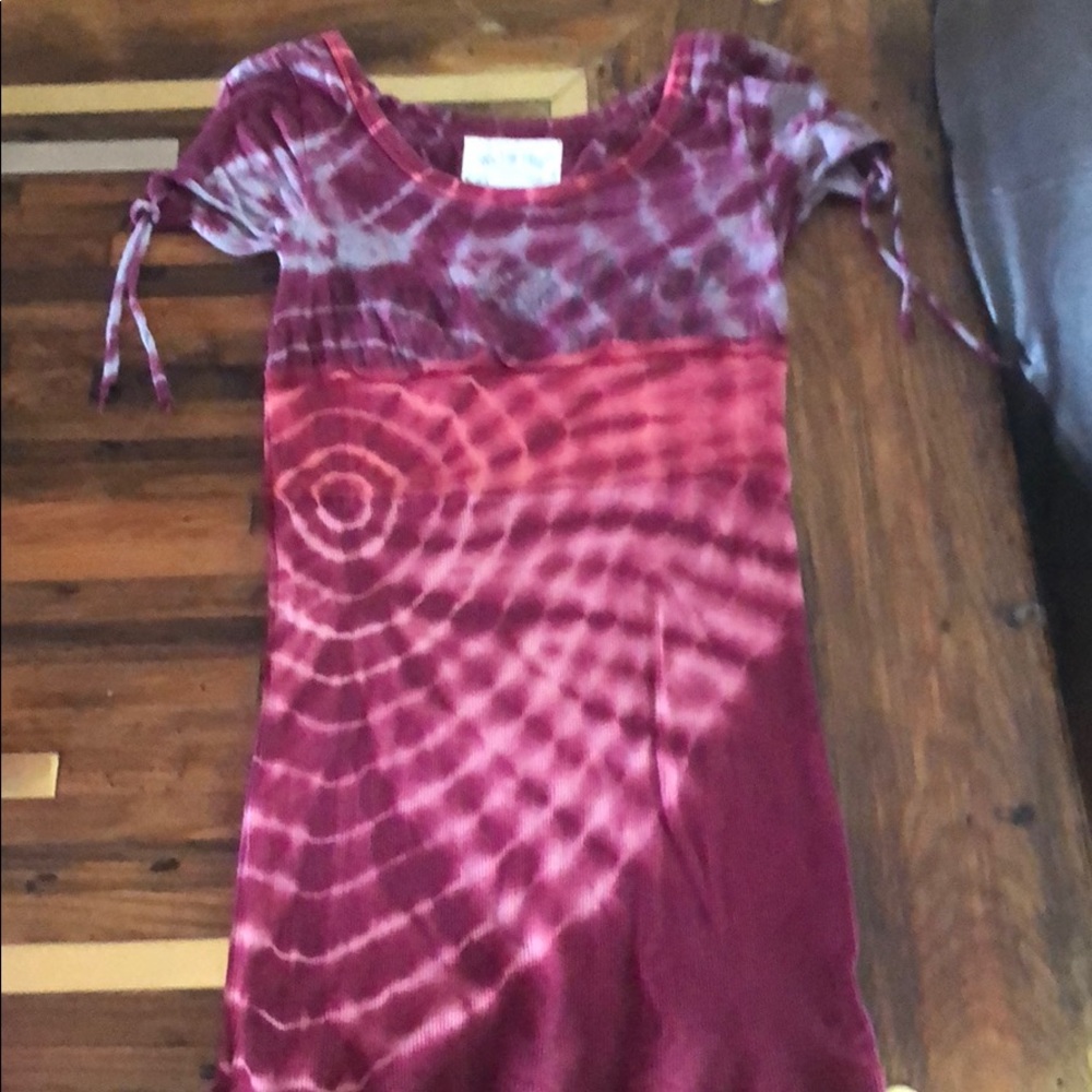 Red tie-dye t-shirt